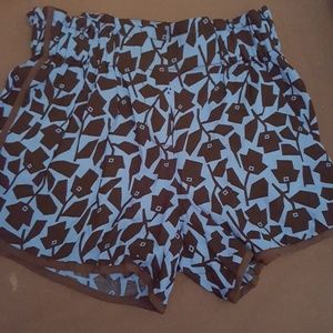 Silence + Noise shorts. Sz XS. Blue and black.